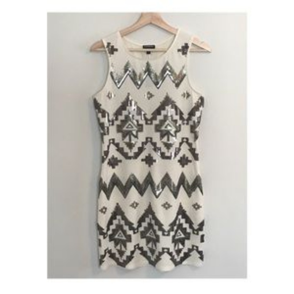 NWT Express Aztec Sequin Dress - Picture 7 of 8